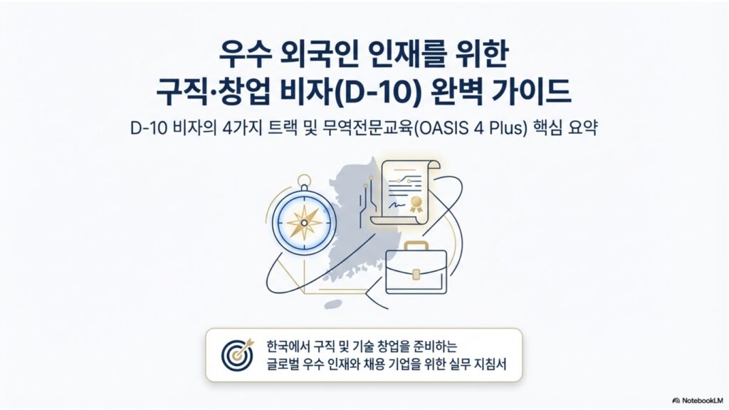 2026년 D-10 체류자격 실무 핵심 가이드 슬라이드0001