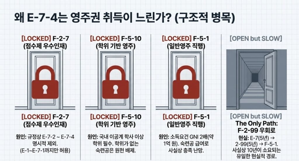 10년 걸리는 E-7-4 영주권(F-5), 사이버대학 학위로 단축하는 전략 1