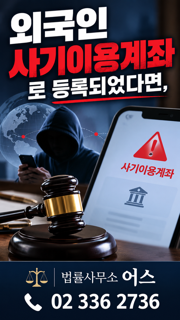 외국인 사기이용계좌 법률 안내
